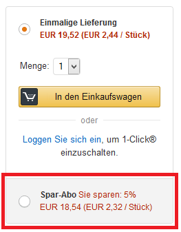 Amazon Spar-Abo